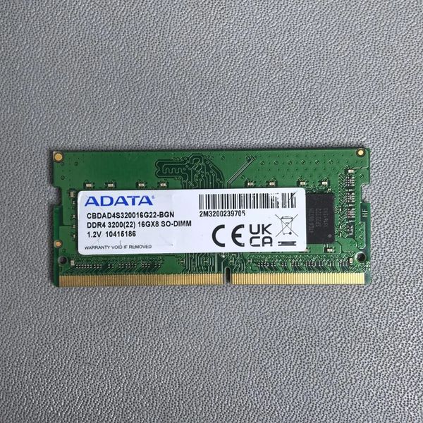 Оперативная память ADATA 16Gb DDR4 3200MHz SO-DIMM (AD4S320016G22-BGN)