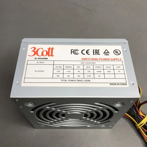 Блок питания 3Cott 3C-ATX400W 400W