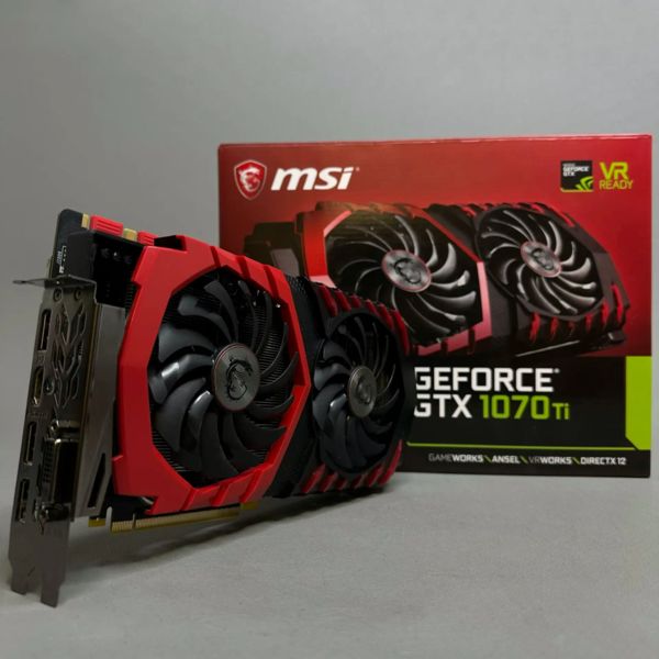 Видеокарта MSI GeForce GTX 1070 Ti 8 ГБ GAMING X