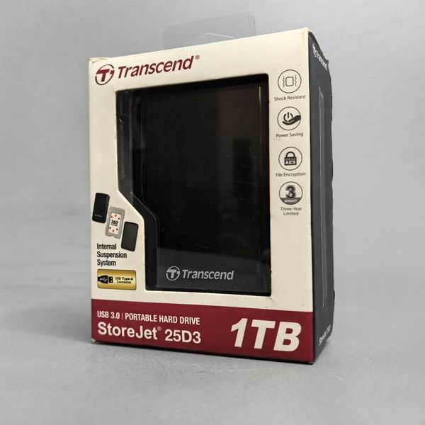 Внешний жесткий диск Transcend Storejet 25d3 1TB