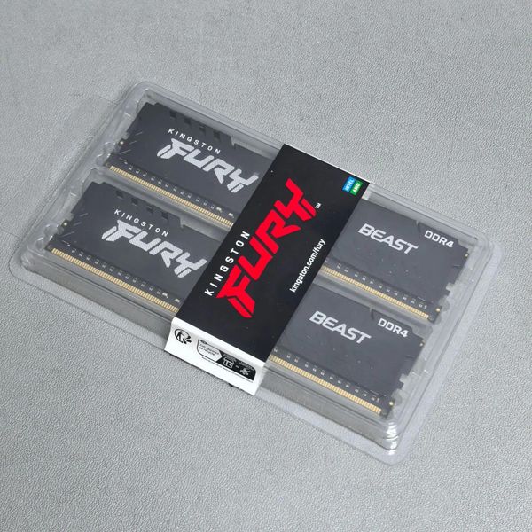 Оперативная память Kingston Fury Beast DDR4 16Gb (2x8Gb) 3600 МГц DIMM (KF436C17BBK2/16)