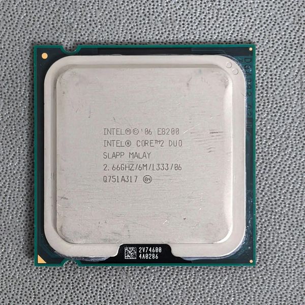 Процессор Intel Core 2 Duo E8200 Wolfdale LGA775, 2 x 2667 МГц, OEM