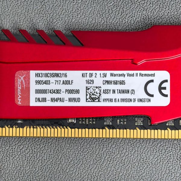 Оперативная память Kingston HyperX Savage HX318C9SRK2/16 DDR3 - 2x 8ГБ 1866МГц, DIMM