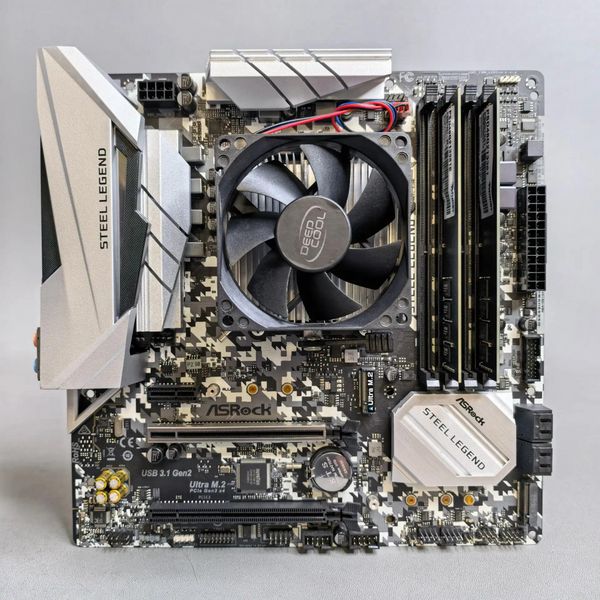 Комплект ASRock B450M STEEL LEGEND +R3 Pro 3200G + 16Гб + кулер