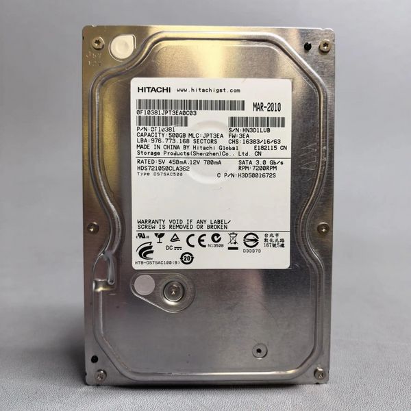 Жесткий диск Hitachi HDS721050CLA362 500ГБ (LUB)