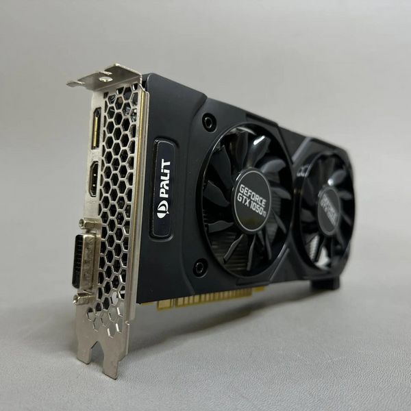 Видеокарта Palit GeForce GTX 1050 Ti DUAL OC 4096MB 128bit PCI-E GDDR5 (NE5105TS18G1-1071D) DVI HDMI DP