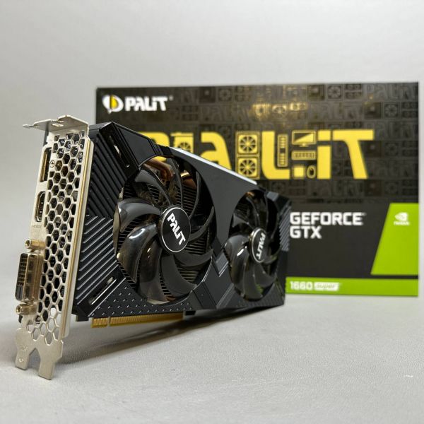 Видеокарта Palit GeForce GTX 1660 SUPER GP OC 6GB (NE6166SS18J9-1160A-1), Retail