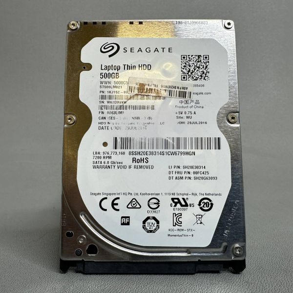 Жесткий диск Seagate Laptop Thin 500ГБ ST500LM021 (6VH)
