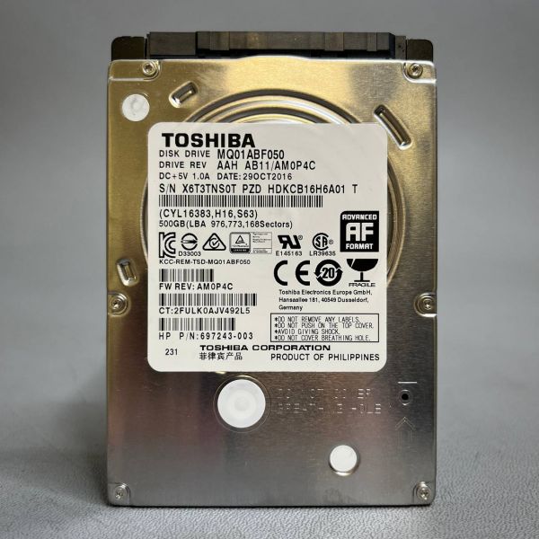 Жесткий диск Toshiba MQ01ABF050 500ГБ (S0T)