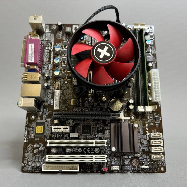 Комплект: мат.плата ECS H61H2-M6 (V2.0) + Intel Core i5-2400 + 8Gb DDR3 + Кулер