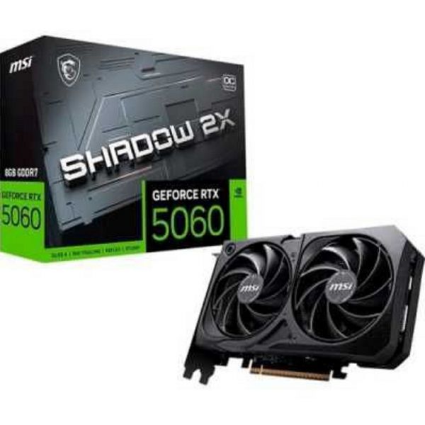 Видеокарта MSI GeForce RTX 5060 SHADOW 2X OC 8G