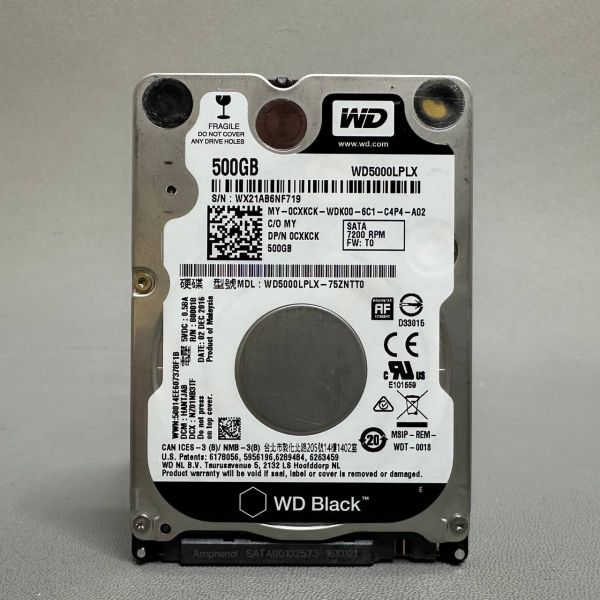 Жесткий диск Western Digital Black WD5000LPLX 500ГБ (719)