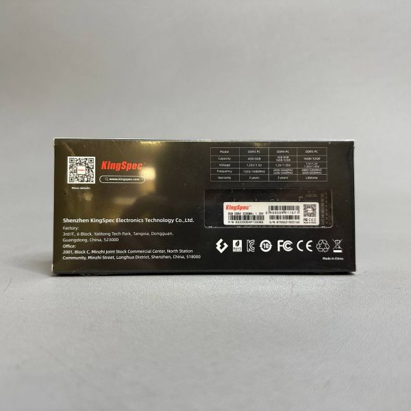 Оперативная память KINGSPEC KS3200D4P13508G DDR4 - 1x 8ГБ 3200МГц, DIMM, Ret