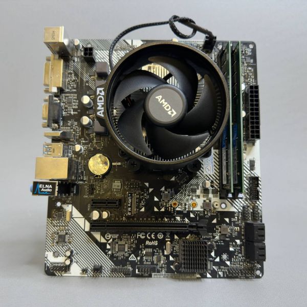 Комплект: Asrock A320M-HDV + Ryzen 3 2200G + 16Gb DDR4 + Кулер