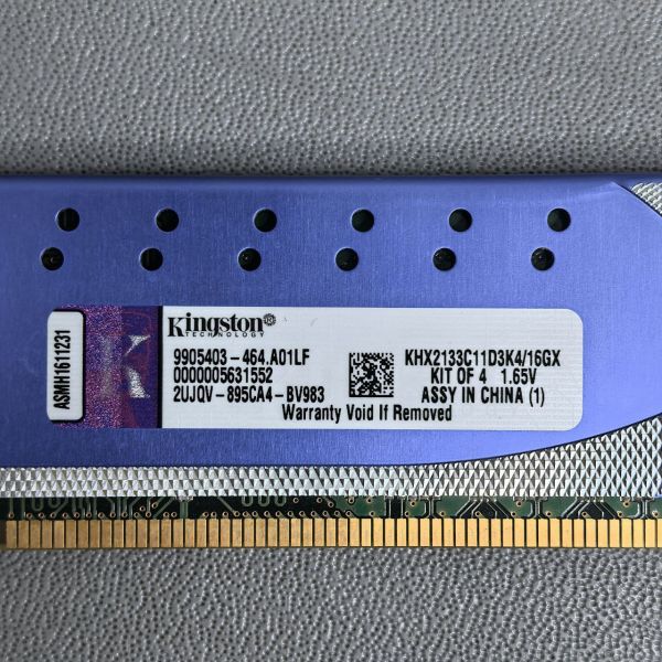 Оперативная память HyperX 16 ГБ (4 ГБ x 4 шт.) DDR3 2133 МГц DIMM CL11 KHX2133C11D3K4/16GX