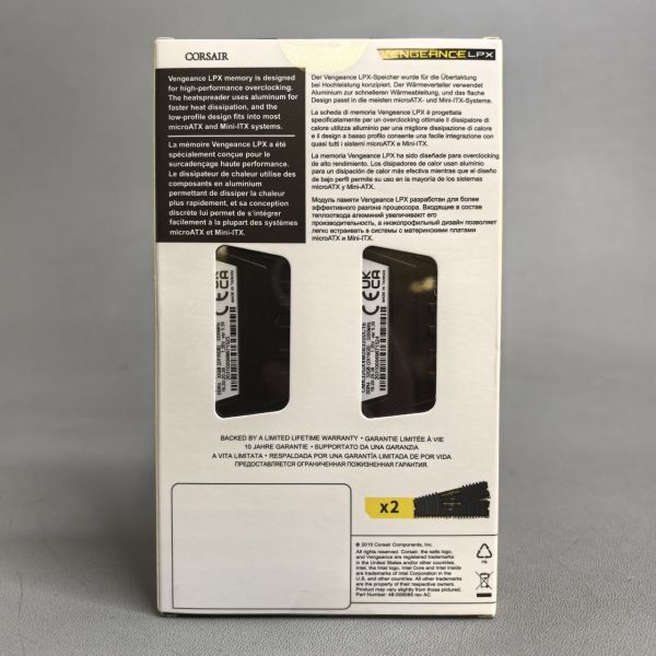 Оперативная память Corsair Vengeance LPX 32 ГБ (2x16) DDR4 3200 МГц DIMM CL16 CMK32GX4M2B3200C16