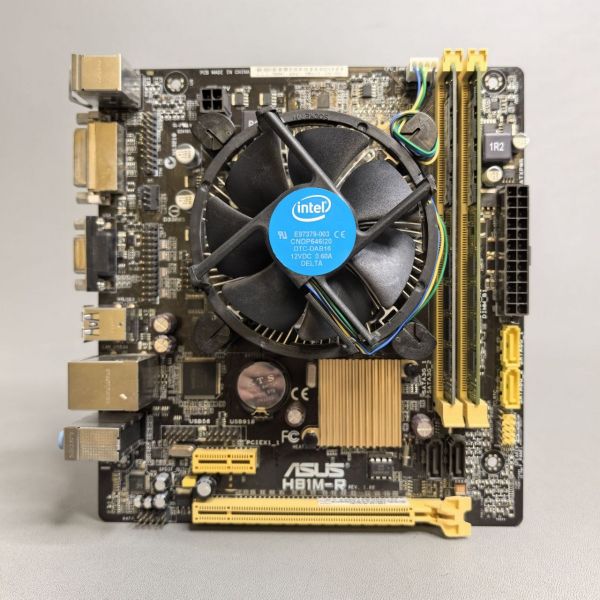 Комплект: мат.плата ASUS H81M-R + i5-4430 + 8Gb DDR3 + Кулер
