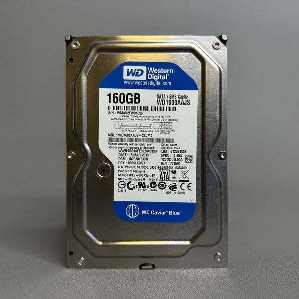Жесткий диск Western Digital WD1600AAJS 160Gb (395)