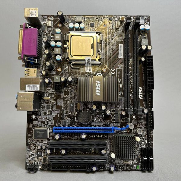Материнская плата MSI G41M-P28, LGA 775, Intel G41, mATX, DDR3