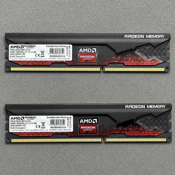 Оперативная память AMD Radeon R5 Entertainment Series 8 ГБ (2x4 ГБ) DDR3 1600MHz (R5S38G1601U1K)