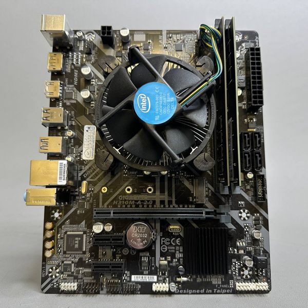 Комплект: мат плата Gigabyte H310M A 2.0 s.1151v2 + Core i3 -8100 + 16Gb DDR4 + кулер