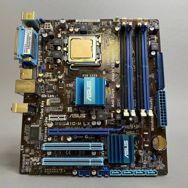 Материнская плата ASUS P5G41C-M LX (rev.1.00G), LGA 775, Intel G41, mATX, 2xDDR2/2xDDR3