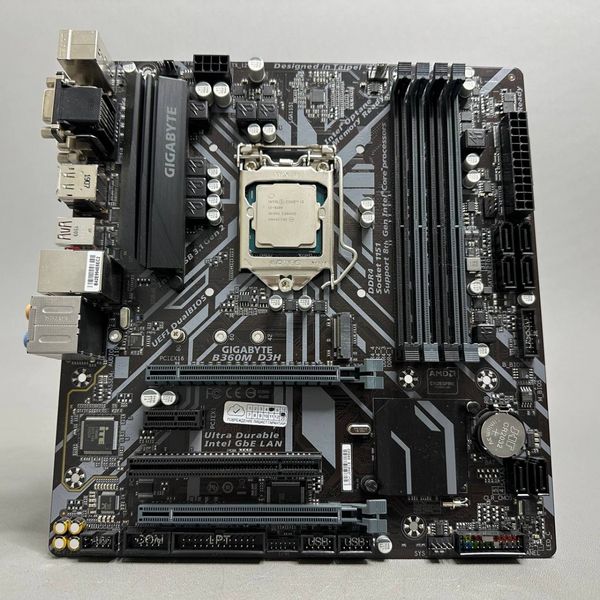 Комплект мат плата Gigabyte b365m-d3h s-1151v2 + Core i3 -8100