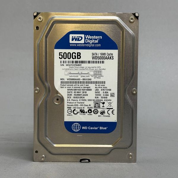 Жесткий диск Western Digital WD5000AAKS 500 Гб  (822)