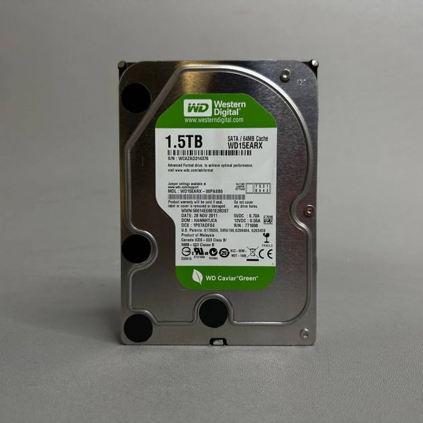 Жесткий диск Western Digital WD15EARX 1,5Tb (376)