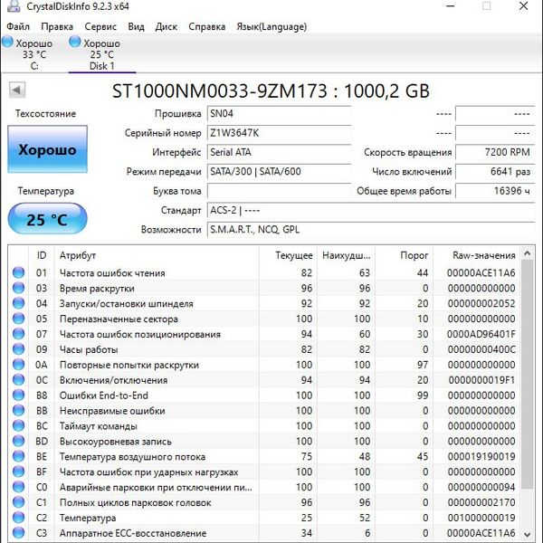 Жесткий диск Seagate ST1000NM0033 (47K)