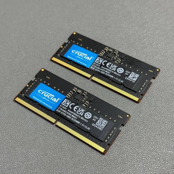 Оперативная память Crucial DDR5 SODIMM, 4800МГц, 1x8 ГБ (CT8G48C40S5.M4A1)