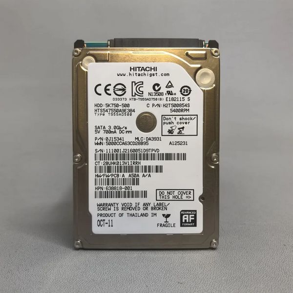 Жесткий диск Hitachi HTS547550A9E384 500Gb (PVD)