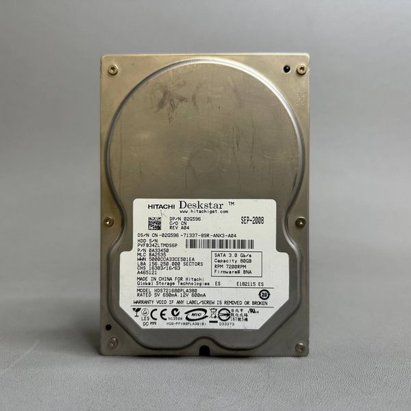 Жесткий диск Hitachi HDS721680PLA380 80Gb (S6P)