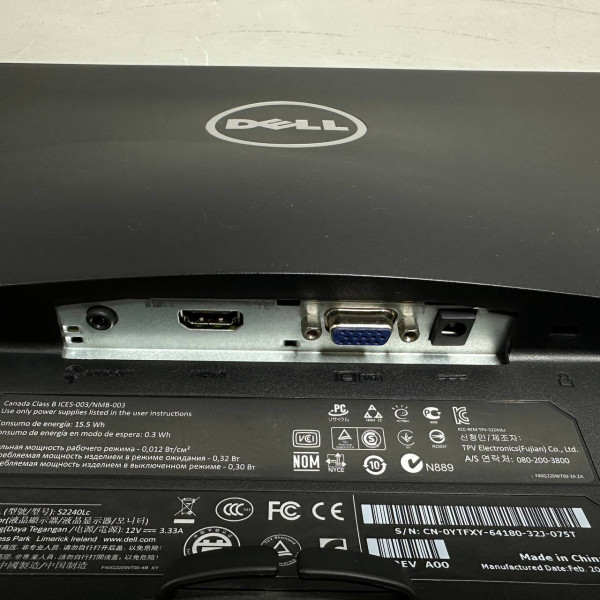 22'' Монитор Dell S2240Lc, 1920x1080, 75 Гц, IPS, черный