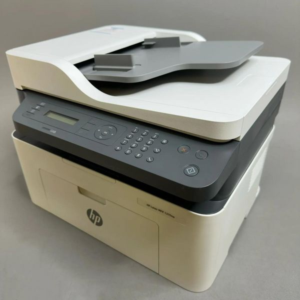 МФУ лазерное HP Laser MFP 137fnw белый