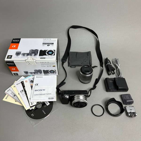 Беззеркальный фотоаппарат Sony Alpha NEX-5D kit 16mm / 18-55mm