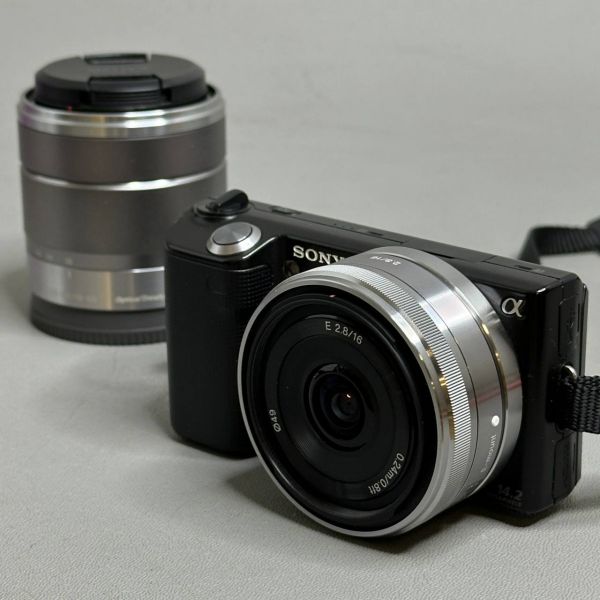 Беззеркальный фотоаппарат Sony Alpha NEX-5D kit 16mm / 18-55mm