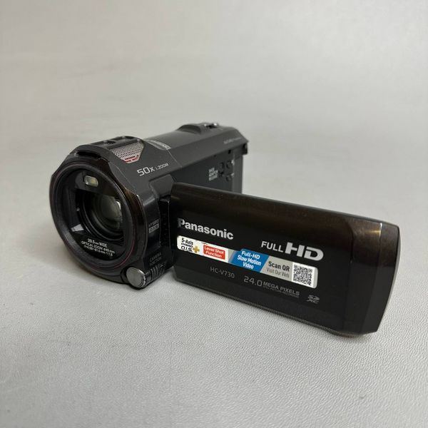 Видеокамера Panasonic HC-V730, Full HD, 20x Zoom, Wi-Fi, NFC, сенсорное управление