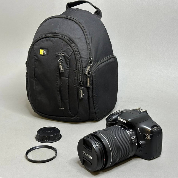 Зеркальный фотоаппарат Canon EOS 550D Kit EF-S 18-135mm f/3.5-5.6 IS, черный