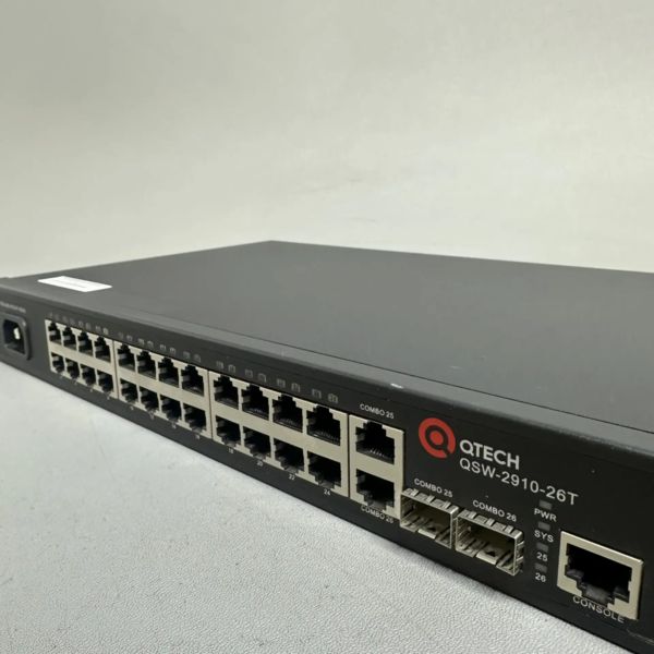 Коммутатор Qtech QSW-2910-26T-DC (24x10/100, 2xкомбо GE, DC 48В)