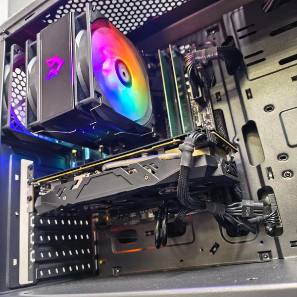 ПК AMD Ryzen 5 2600 / 16Gb DDR4 / 250Gb SSD + 500Gb HDD / 8Gb RX 580 / ATX-500W