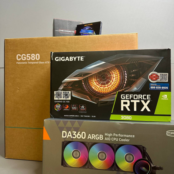 Игровой ПК Intel Core i9-11900KF / 32Gb / 512Gb m.2 + 1Tb SSD / 10Gb RTX 3080 / ATX-1000W