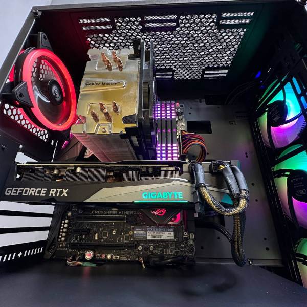 Игровой ПК AMD Ryzen 7 2700X / 32Gb / 1Tb SSD m.2 + 1Tb HDD / 8Gb RTX 3070 / ATX-650W