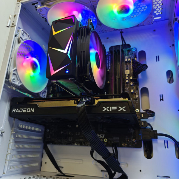 ПК AMD Ryzen 5 3600 / 16Gb / 480Gb SSD + 500Gb HDD / 8Gb RX 6600 / ATX-600W