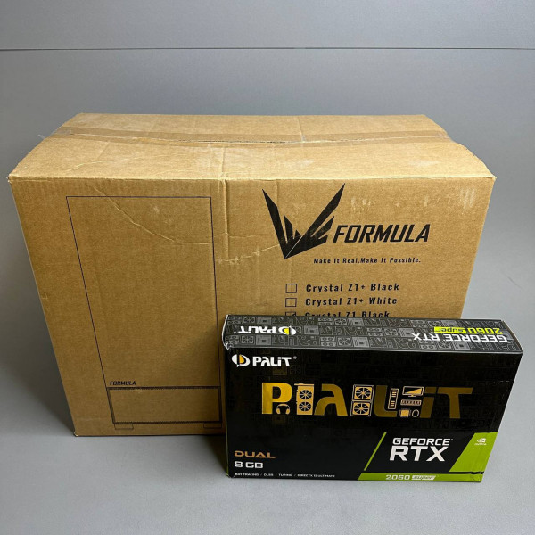 ПК AMD Ryzen 5 2600 / 16Gb / 480Gb SSD + 500Gb HDD / 8Gb RTX 2060 Super / ATX-600W