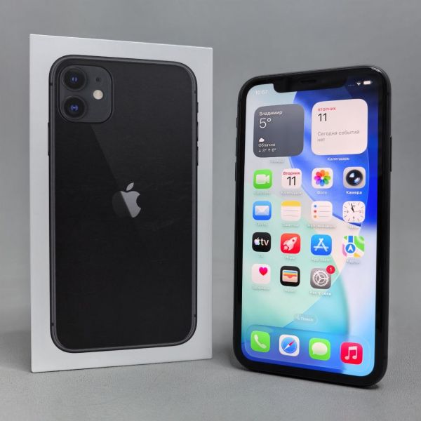 Смартфон Apple iPhone 11 64 ГБ, Dual: nano SIM + eSIM, черный
