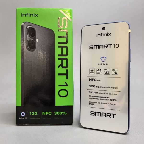 Смартфон Infinix Smart 10 X6725D 3/64 ГБ, Dual nano SIM, Iris Blue