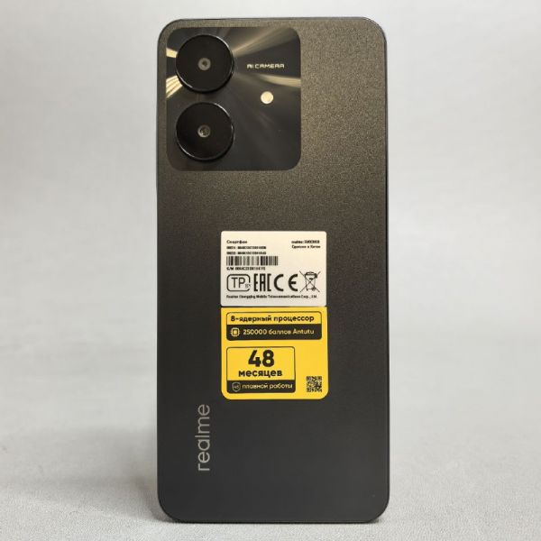 Смартфон realme Note 60x 3/64 ГБ RU, Dual nano SIM, черный