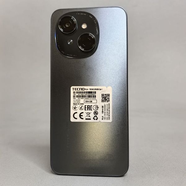 Смартфон TECNO Spark Go 1 4/128 ГБ Global для РФ, Dual nano SIM, черный