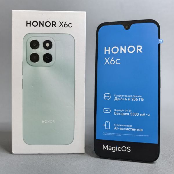 Смартфон Honor X6c 6/128GB, Dual nano SIM, голубой